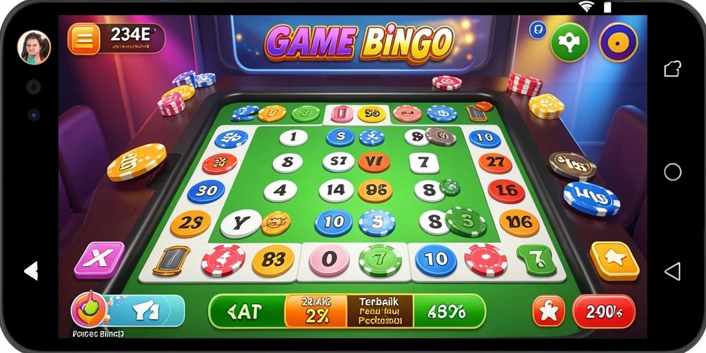 Tampilan gameplay Bingo yang seru dan menarik.