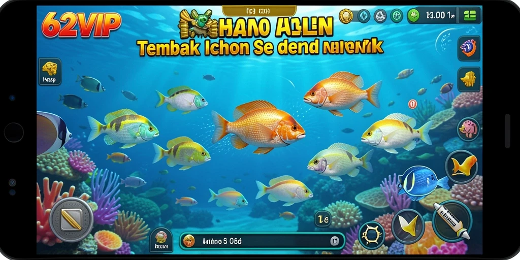 Gameplay seru menangkap ikan di 62VIP.