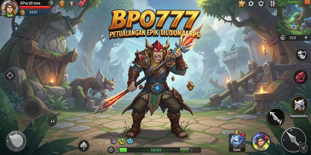 Tampilan gameplay <strong>BPO777</strong> yang menakjubkan dengan aksi RPG yang intens.