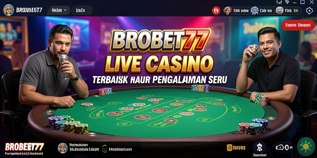 Tampilan menarik dengan dealer dan permainan Live Casino yang seru.