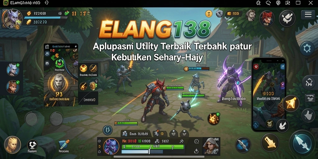 Tampilan antarmuka ELANG138 yang memudahkan navigasi aplikasi Utility.