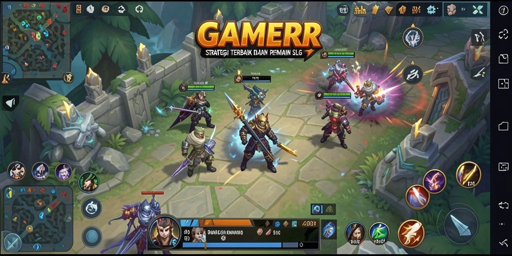 Screenshot GAMERP menampilkan pertempuran strategis yang mendebarkan.