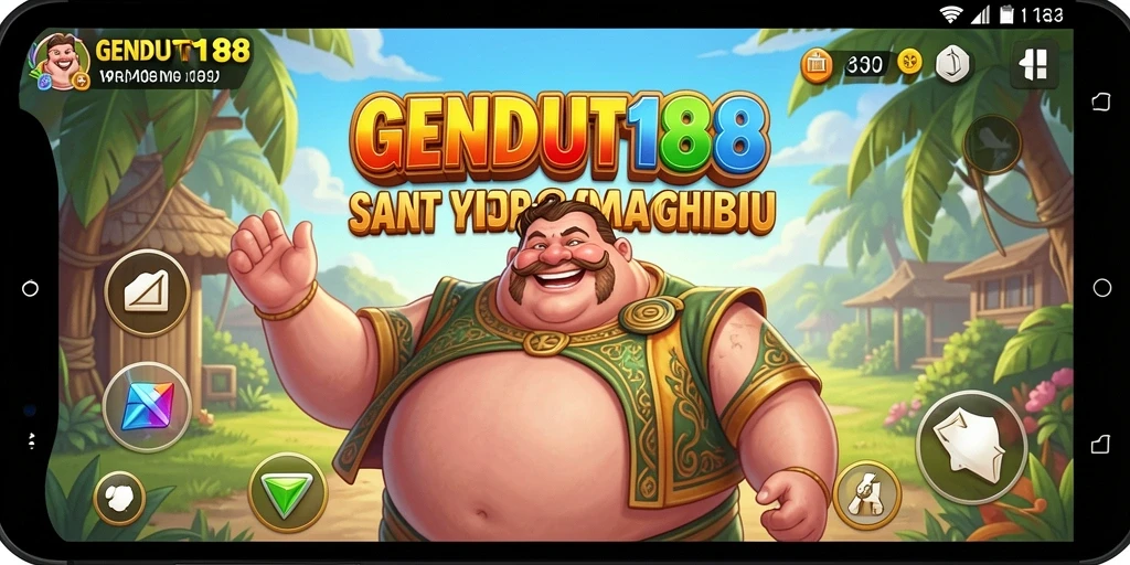 Tampilan gameplay seru dari GENDUT188 dengan grafik ceria.