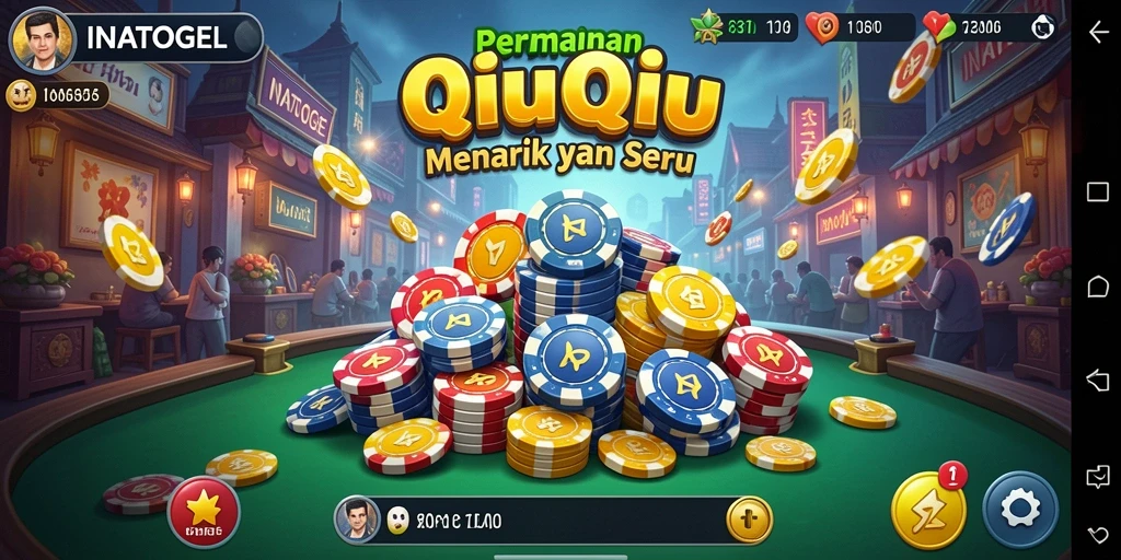 Gameplay seru di INATOGEL menampilkan kartu QiuQiu.