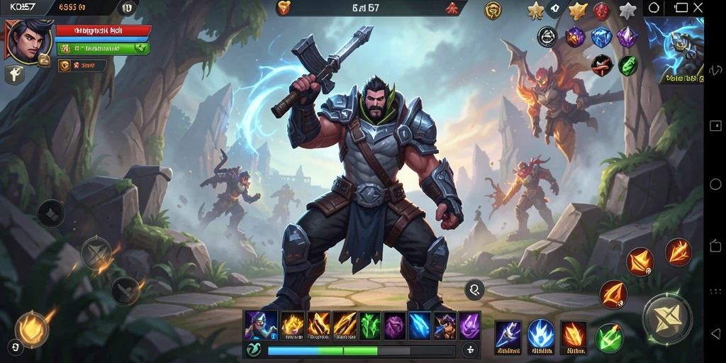 Screenshot gameplay KO857 menampilkan pertarungan seru dalam dunia ARPG.