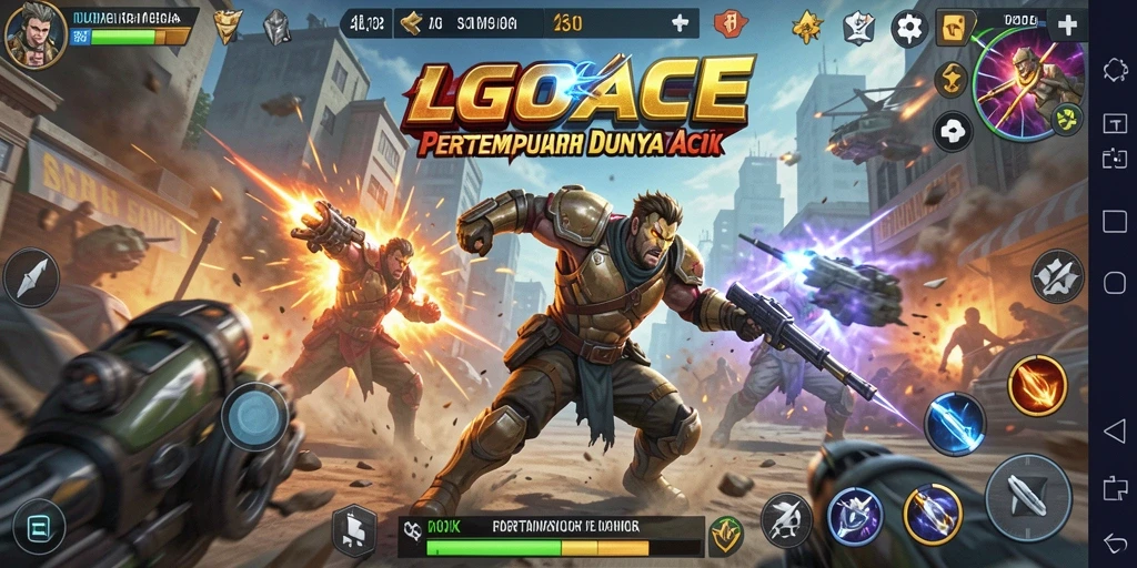Gameplay LGOACE yang penuh aksi dan adrenalin.