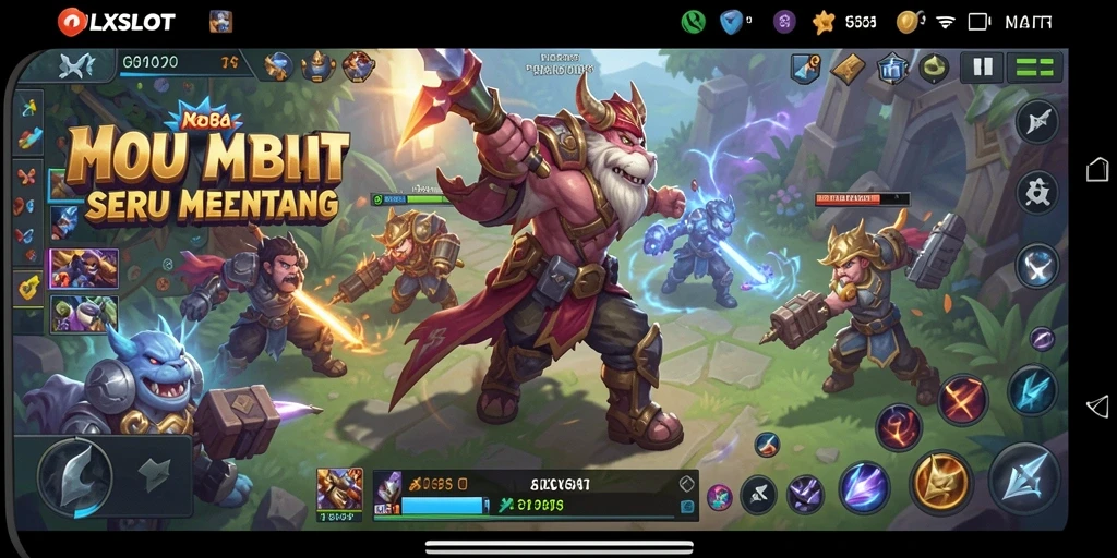 Gameplay dinamis dan seru dari OLXSLOT di arena MOBA.