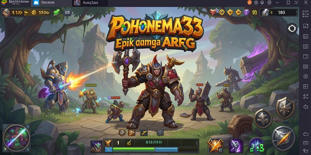 Tampilan gameplay POHONEMAS33 yang mendebarkan dalam petualangan ARPG.