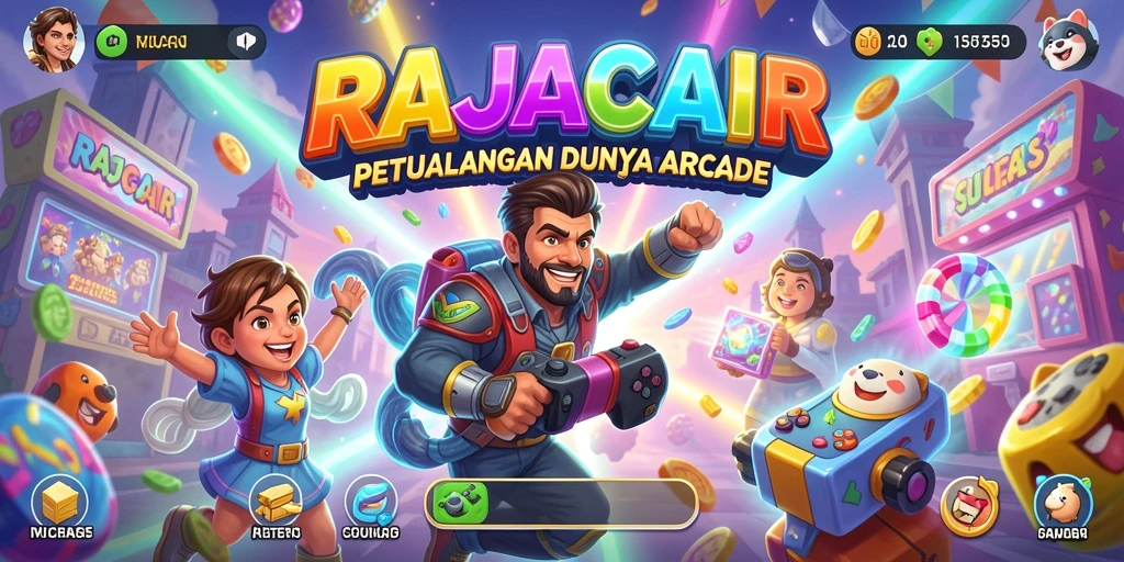 Tampilan menakjubkan dari gameplay RAJACAIR penuh warna.
