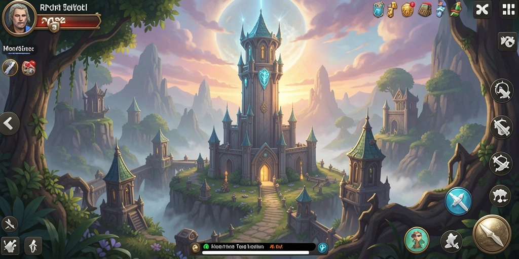 Tampilan gameplay RPOK menampilkan pertahanan menara yang strategis.