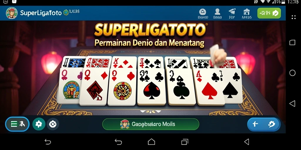 Tampilan gameplay yang seru dalam SUPERLIGATOTO.
