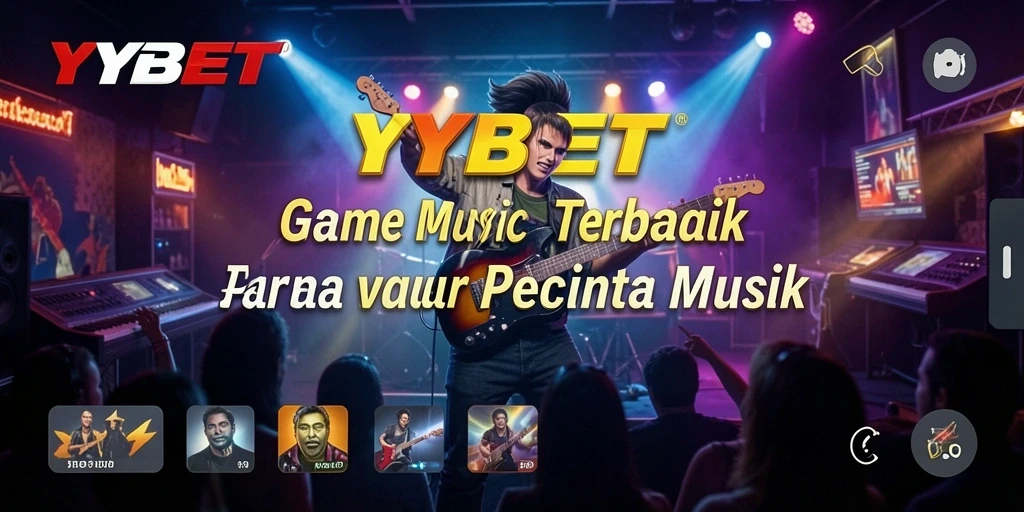 Screenshot utama YYBET menampilkan gameplay interaktif dengan musik.